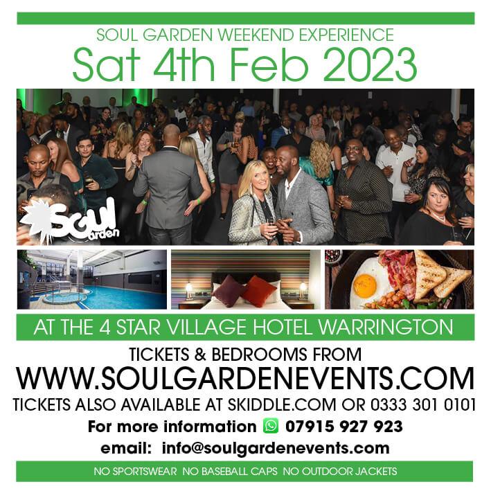 Soul Gardens Soul Event 4th Feb 2023